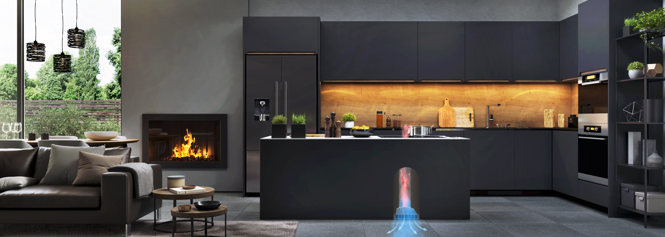 <strong>No More Kitchen Ventilation Ducts Required</strong>